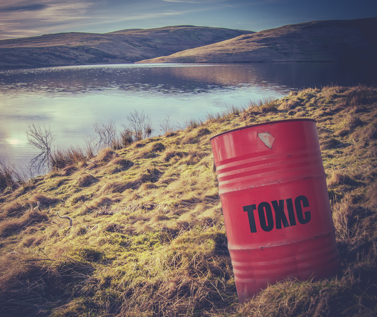 Toxic Waste near Water